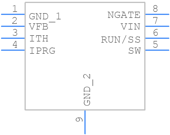 LTC3872IDDB-1#TRMPBF - Analog Devices - PCB symbol