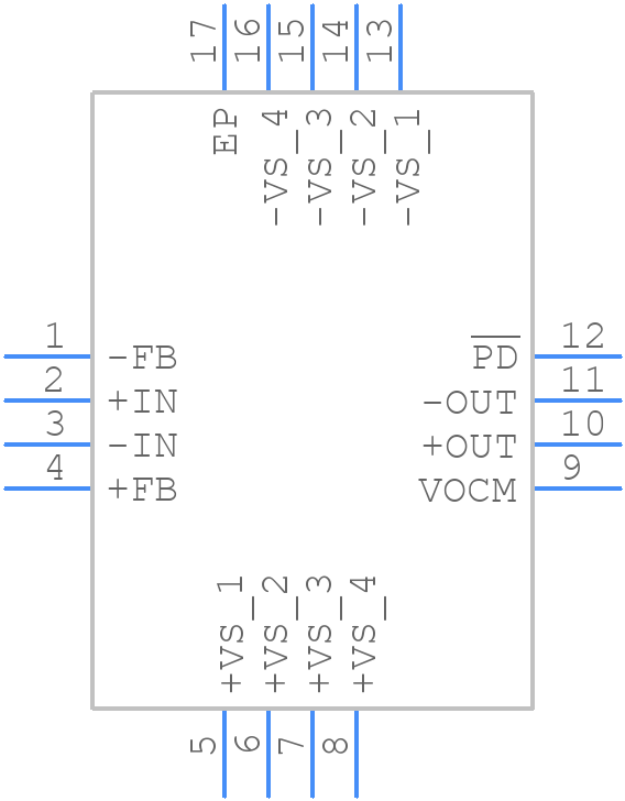 ADA4932-1YCPZ-R2 - Analog Devices - PCB symbol