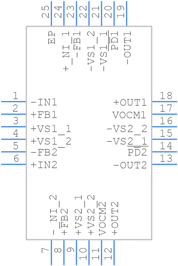 ADA4932-2YCPZ-R2 - Analog Devices - PCB symbol