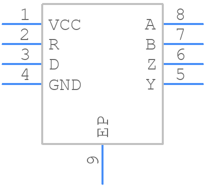 THVD1451DRBT - Texas Instruments - PCB symbol