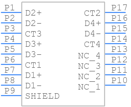 21033812818 - HARTING - PCB symbol