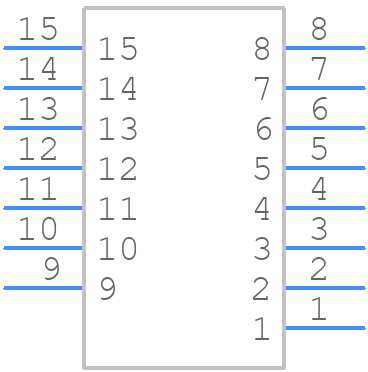 A99046-015 - Omnetics - PCB symbol