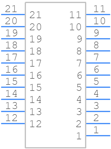 A99046-021 - Omnetics - PCB symbol