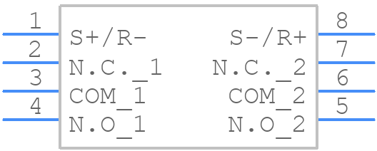 G6KU-2P-Y-T1 - OMRON Electronics - PCB symbol