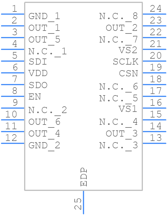 TLE94106ESXUMA1 - Infineon - PCB symbol