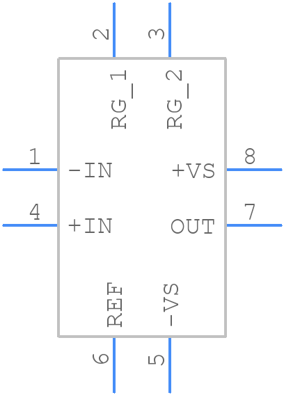 INA819ID - Texas Instruments - PCB symbol