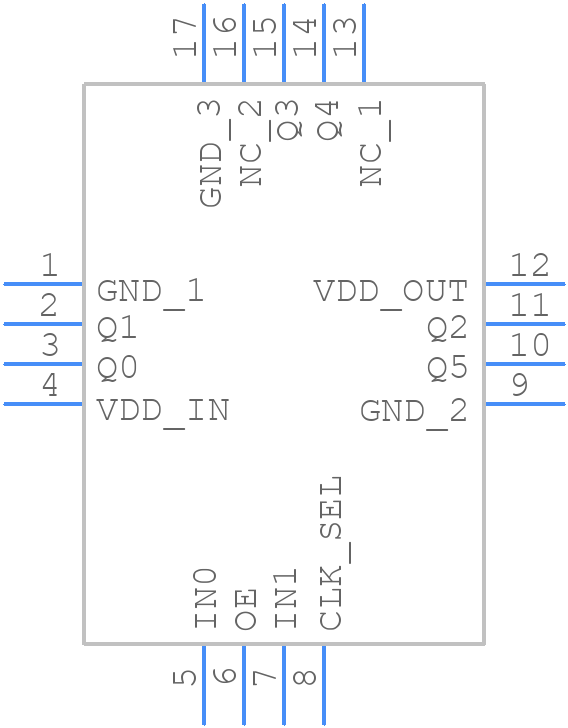 PI6CL10806ZHEX - Diodes Incorporated - PCB symbol