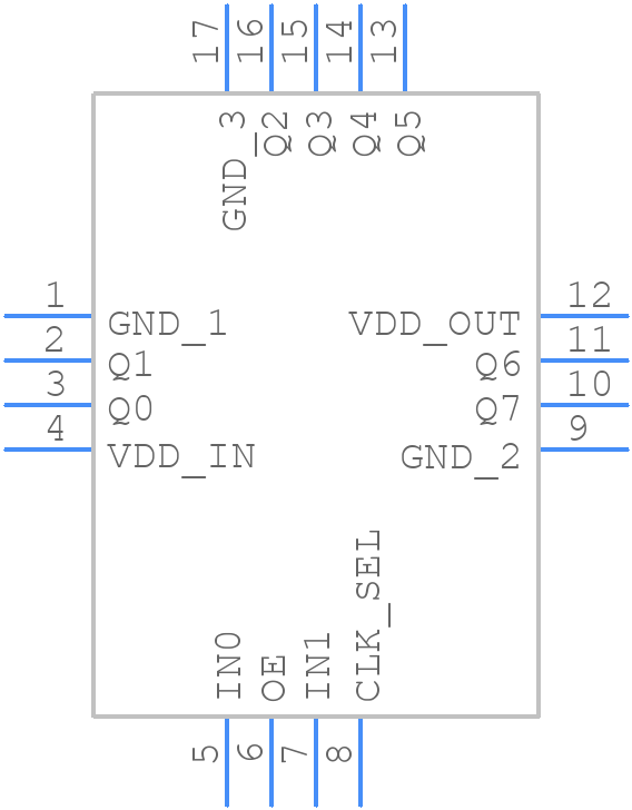 PI6CL10808ZHEX - Diodes Incorporated - PCB symbol