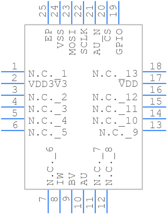 MLX90382LLW-BAA-600-RE - Melexis - PCB symbol