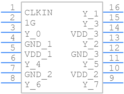 CDCLVC1108PWR - Texas Instruments - PCB symbol