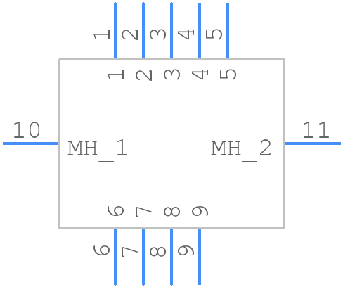 130774-0112 MS - ITT CANNON - PCB symbol
