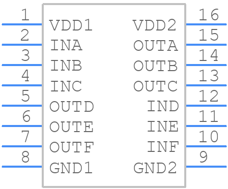 NSI8263W0-Q1SWR - NOVOSENSE - PCB symbol