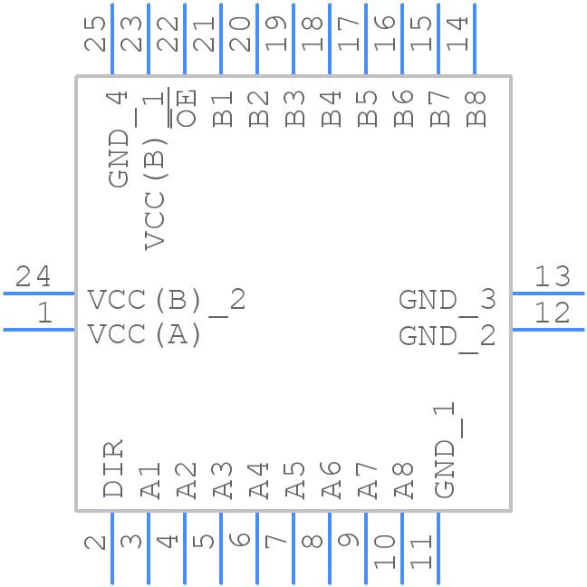 74AVCH8T245BQ/GJ - Nexperia - PCB symbol
