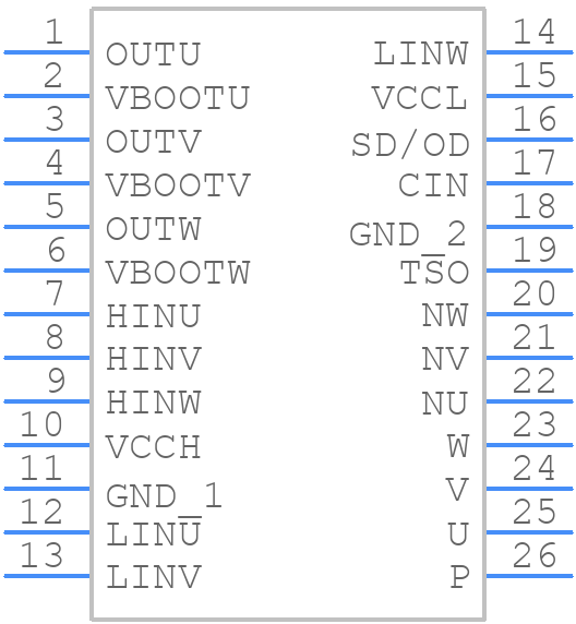 STGI15C60S - STMicroelectronics - PCB symbol