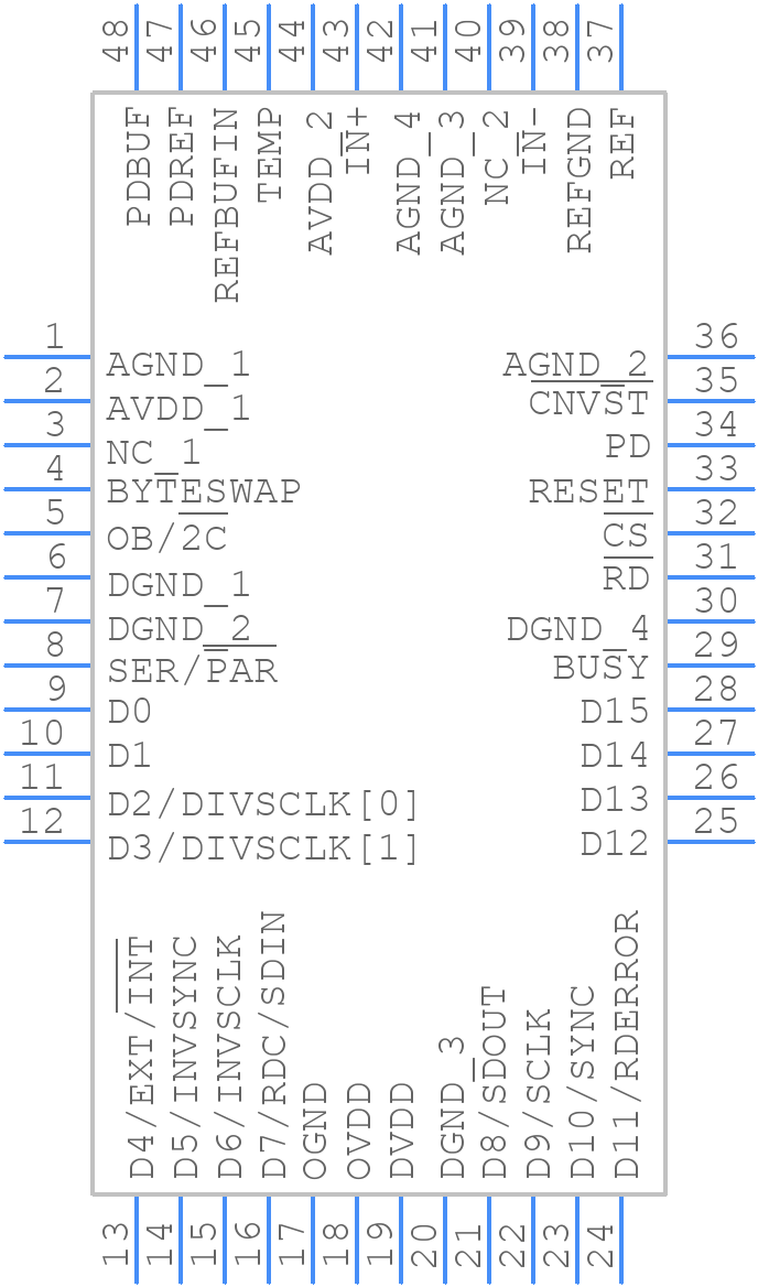 AD7623ASTZ - Analog Devices - PCB symbol