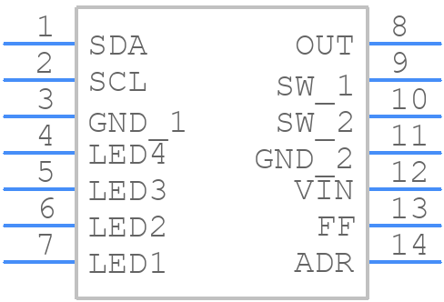 MP3320BGG-Z - Monolithic Power Systems (MPS) - PCB symbol