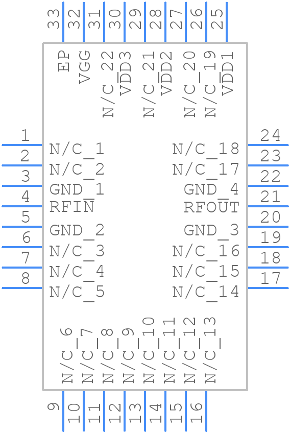 HMC590LP5E - Analog Devices - PCB symbol