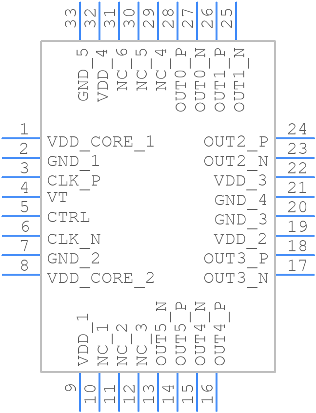 ZL40205LDG1 - Microchip - PCB symbol
