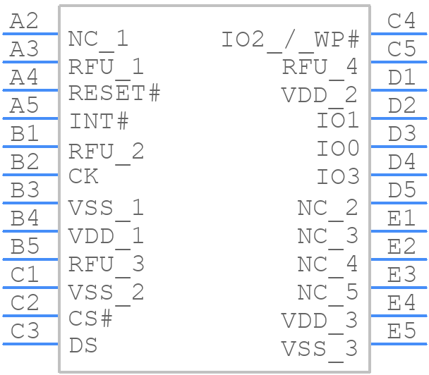 EM064LXQAB313HS2T - Everspin Technologies - PCB symbol
