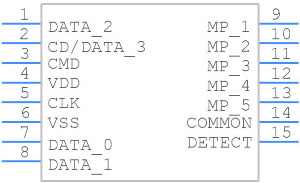 MCSP-L1-08-A-SG-T/R - Adam Tech - PCB symbol