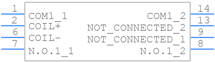 DIP1-1B12 - Teledyne Technologies - PCB symbol