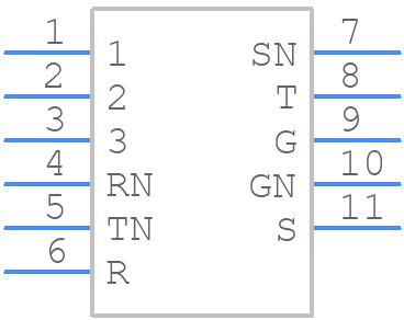 ACJC10AHLBULK - Amphenol - PCB symbol