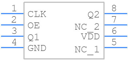 PI6C39X1102XECEX - Diodes Incorporated - PCB symbol