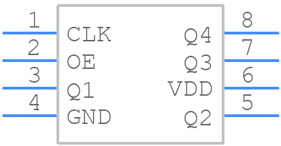 PI6C39X1104XECEX - Diodes Incorporated - PCB symbol