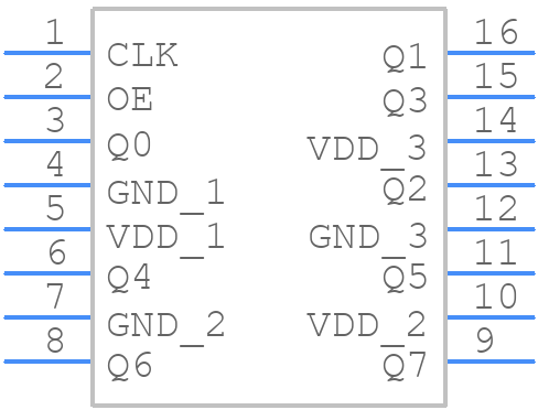 PI6C39X1108LEX - Diodes Incorporated - PCB symbol