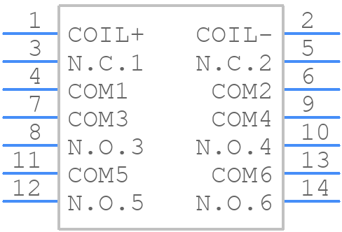RF1V-4A2BLD1-D24 - Apem - PCB symbol