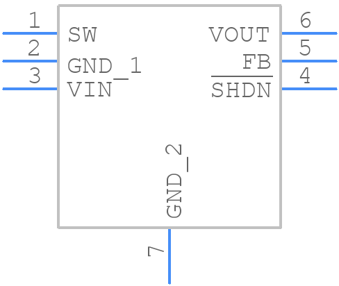 LTC3526LEDC#TRMPBF - Analog Devices - PCB symbol