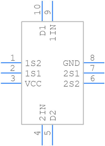 STG3684AUTR - STMicroelectronics - PCB symbol