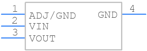 LD1117S33 - STMicroelectronics - PCB symbol