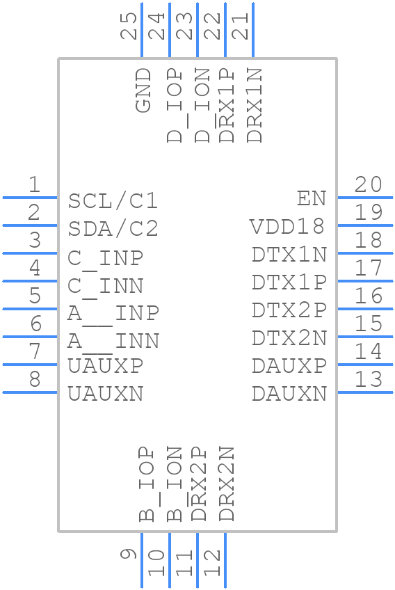 PTN36502AHQX - NXP - PCB symbol