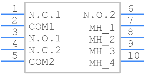 SWS050-090R22TSK - GCT (GLOBAL CONNECTOR TECHNOLOGY) - PCB symbol