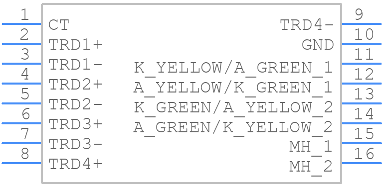 JXF0-1011NL - Yageo Group - PCB symbol