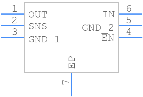 TLV76728DRVT - Texas Instruments - PCB symbol