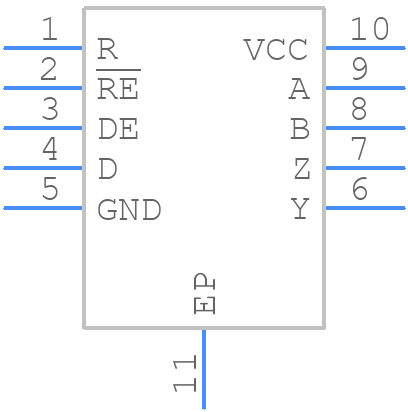 ST4E1250FIDT - STMicroelectronics - PCB symbol