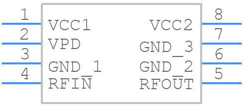 HMC407MS8G - Analog Devices - PCB symbol