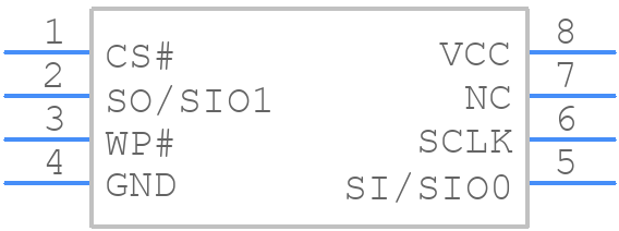 MX25V5126FOI-TR - Macronix - PCB symbol