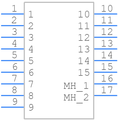 M24308/24-73Z - Positronic - PCB symbol