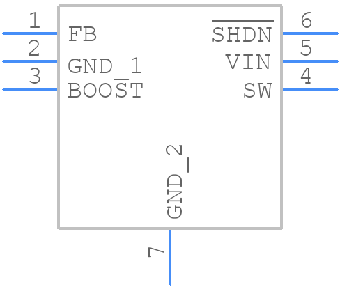 LT3493EDCB#TRPBF - Analog Devices - PCB symbol