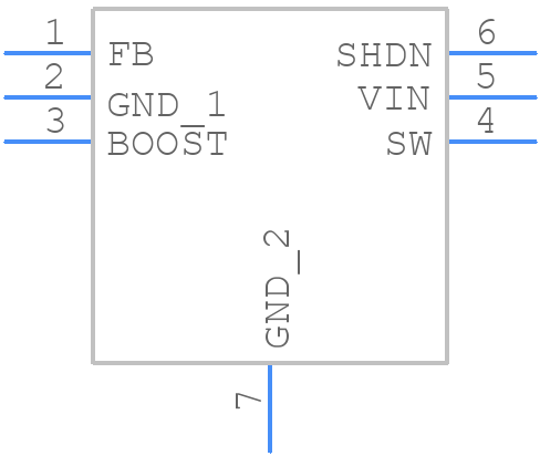 LT3493EDCB-3#TRPBF - Analog Devices - PCB symbol