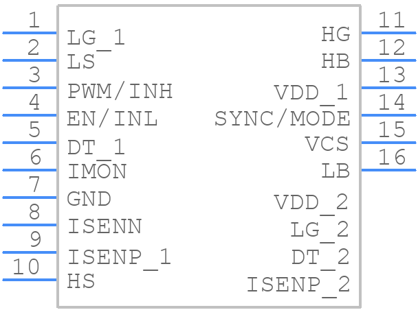 LMG1208-1VEGR - Texas Instruments - PCB symbol