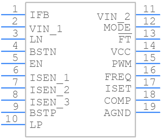 MP6519GQ-Z - Monolithic Power Systems (MPS) - PCB symbol