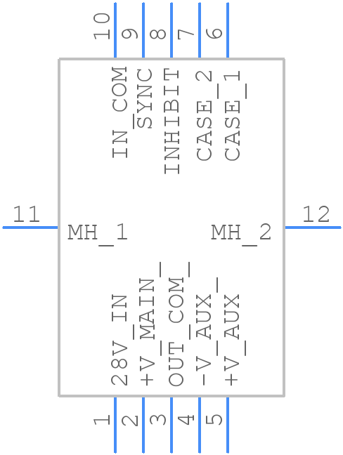 DVTR28515TF - VPT Inc - PCB symbol