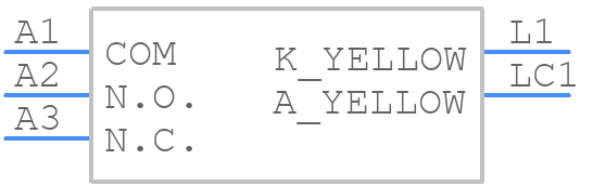 ULP12OAP1QLSCL1YELNIL - E-Switch - PCB symbol