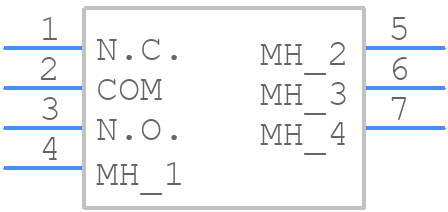 500SSP1S1VS2REA - E-Switch - PCB symbol