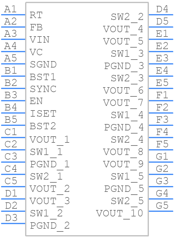 LT8349AACBZ-R7 - Analog Devices - PCB symbol