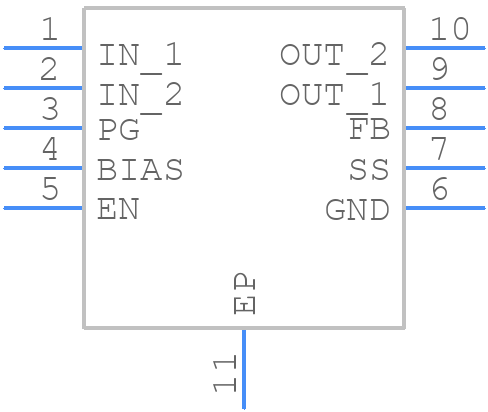 TPS7N4901PDSQR - Texas Instruments - PCB symbol